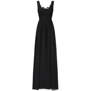 Love by Theia Lace Scoop Neck Gown in Black, Size US 0​